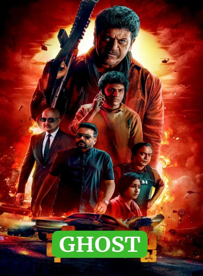 Ghost (2023) {Hindi + Kannada} Dual Audio UnCut Movie HD ESub